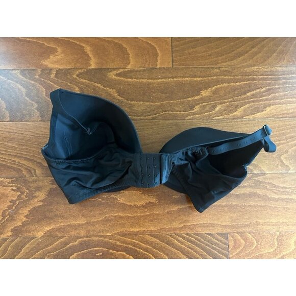 Cacique Lane Bryant Solid Black Boost Plunge Padded Bra Plus Size 42DDD - Picture 3 of 7